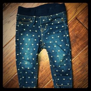 Baby girl heart jeans